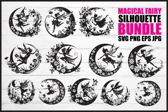 Download Magical Fairy Silhouette Bundle - Silhouette bundle Collection