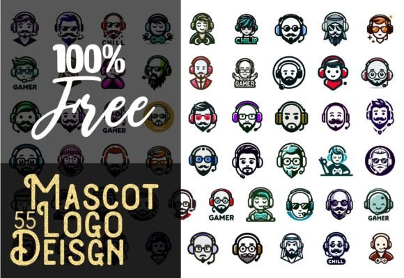 Download 55 Mascot Gaming Logo Bundle | Streamer - Mascot Collection