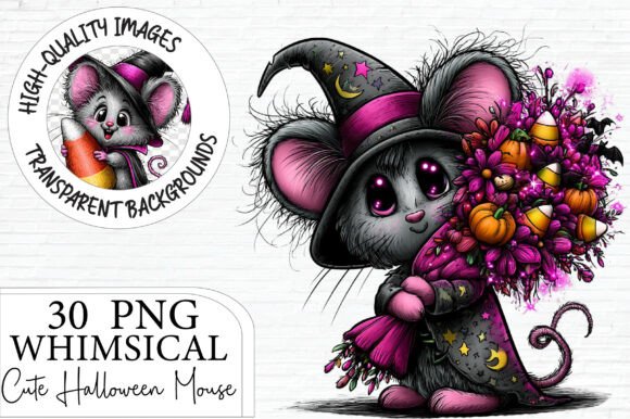 Download Witch Mouse Halloween Graphics - Halloween graphics Collection