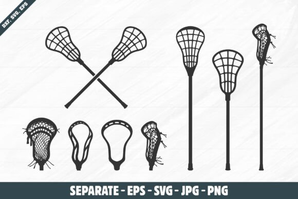 Download Lacrosse Sticks Silhouette Bundle - Silhouette bundle Collection